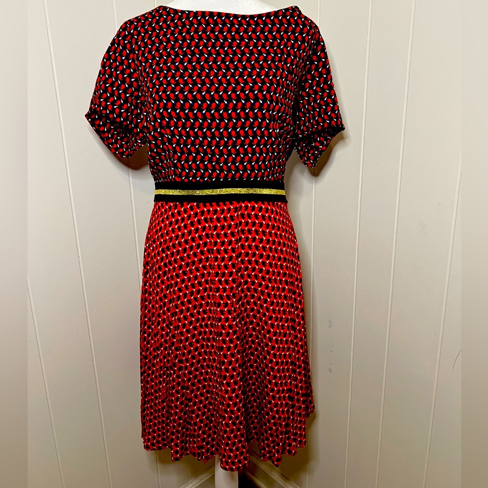 Anthropologie Maeve Amici Bunny Rabbit A Line Dress SIZE 14 NWT
